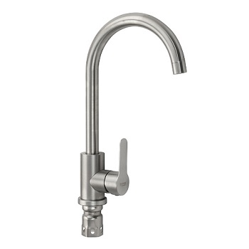 Смеситель для кухни Brimix 9301 из нержавеющей стали