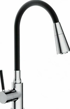 Смеситель для кухни Frap F4044 гиб.излив черный