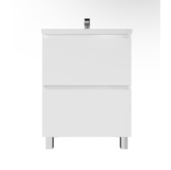 Тумба 1MARKA New Aris 70H (белый глянец,умывальник como 70)