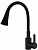 Смеситель для кухни РМС SUS 123 TBL-016F Черный/нерж гибкий гусак 