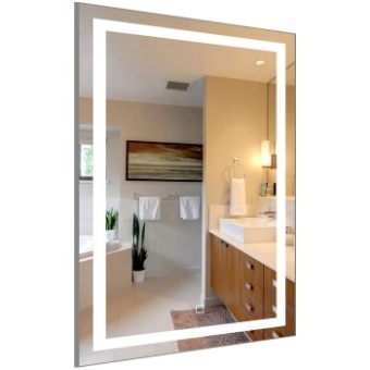 Зеркало LORANTO Стиль 500х800 подсветка с сенсорным выключателем на подложке (CS00080495)