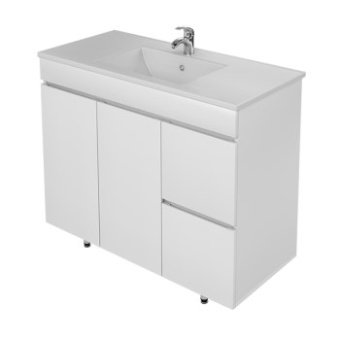 Тумба MIRSANT Next 80 (белая,умывальник premier 800/e-80)