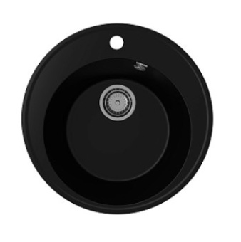Мойка кухонная Ulgran Quartz Nora 485-07, цвет-уголь (485*485*200) 36080
