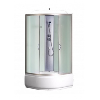 Душевая кабина Loranto СS-6690-25F 90*90*215, сред поддон белый стены