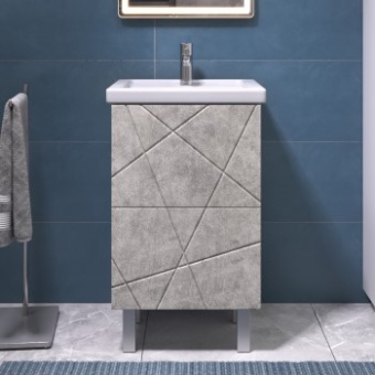 Тумба VIGO Geometry 50 (цвет бетон,умывальник фостер 50)