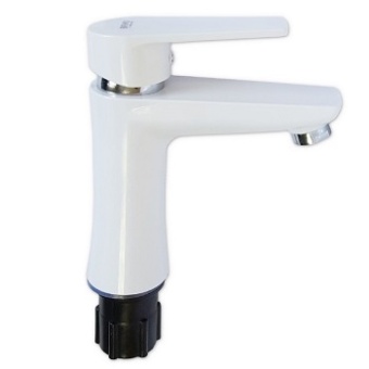 Смеситель для умывальника BRIMIX 597 Белый, пластиковый шаровый